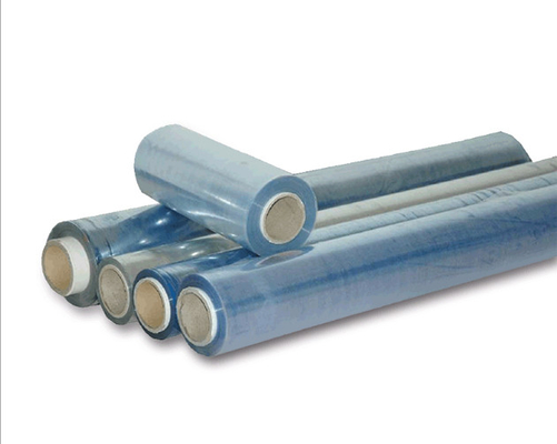 0.2mm Blue PVC Lamination Film 245cm Width 40kg Transparent Sheet For Packing
