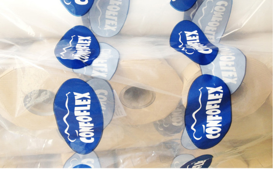 Bed Sheeting Clear PVC Printed Film Polythene Rolls LEPD 0.20mm Thickness