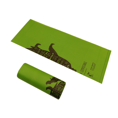 Flat Packing Compostable Biodegradable Plastic Bags Eco Friendly Customized