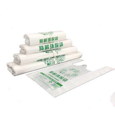 Custom Biodegradable Plastic Bags Compostable Cornstarch Bio Shopping Bags