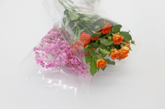 Automatic Triangle Plastic Cone Bag Packaging Fresh Flower Sleeve Wicket Custom Logo Printing