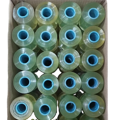 Static 50mm Width PVC Film Wrapper 0.06mm Thickness OD 65mm Stretch Film For Packaging