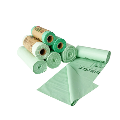 Disposable Large Biodegradable Plastic Trash Bags PLA Compostable With Logos