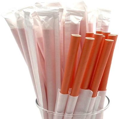 Starch Rice PLA Biodegradable Drinking Straw Natural Color Eco Friendly