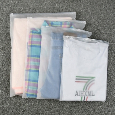 Hoodie T Shirt PE Poly Packaging Bag Plastic Ziplock Printed Custom Logo
