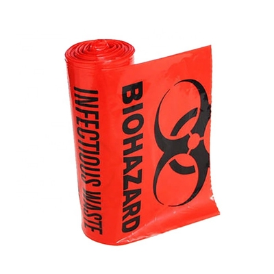 Plastic Autoclave Biohazard Garbage Bag Waste Disposal For Hospital
